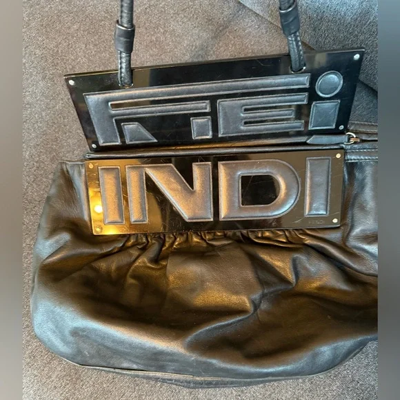 Black Leather Fendi Bag - Picture 3 of 10